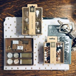 NEW Organized Office Supply & Pushpin Bundle